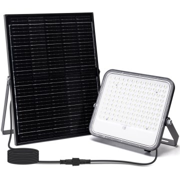 Aigostar - LED RGBW Zatemnitveni solarni reflektor LED/200W/3,4V IP66 + Daljinski upravljalnik