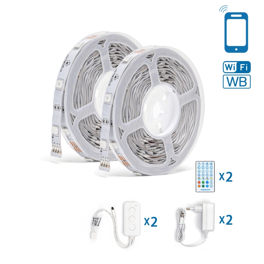 Aigostar - LED RGBW Zatemnitveni trak LED/18W/12V 2x5 m Wi-Fi