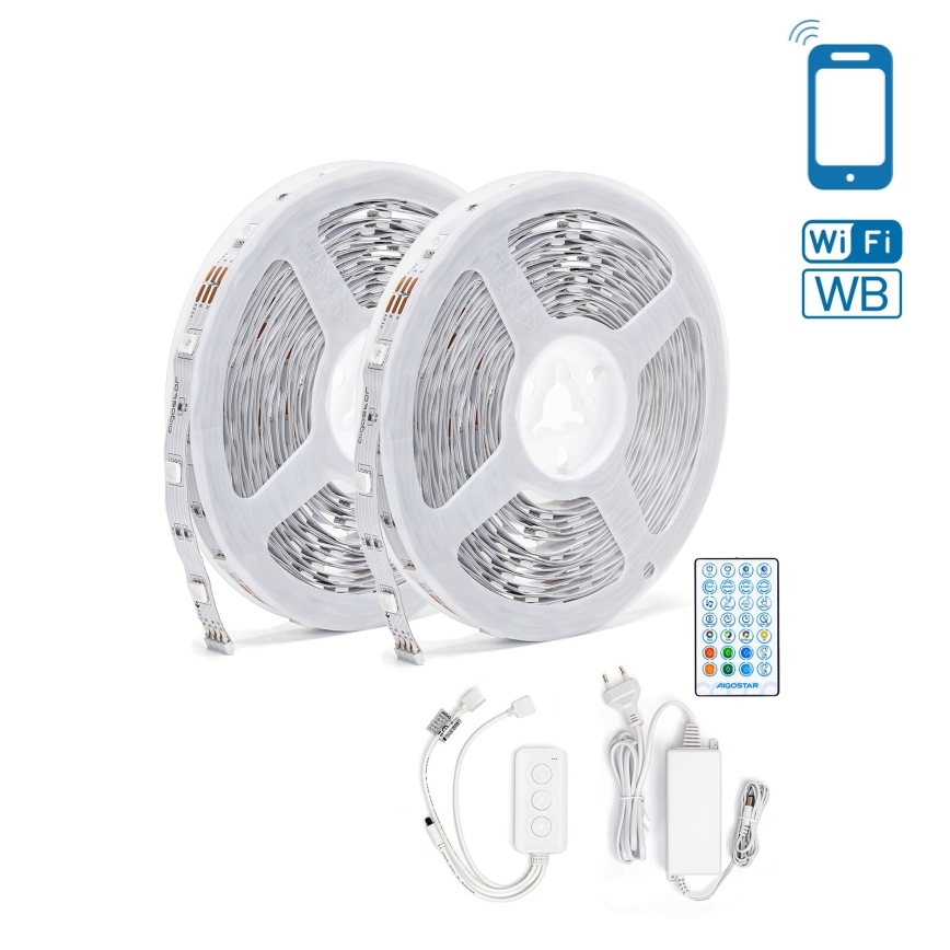 Aigostar - LED RGBW Zatemnitveni trak LED/48W/12V 2x7,5 m Wi-Fi