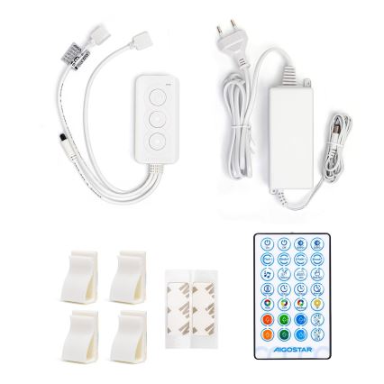 Aigostar - LED RGBW Zatemnitveni trak LED/48W/12V 2x7,5 m Wi-Fi