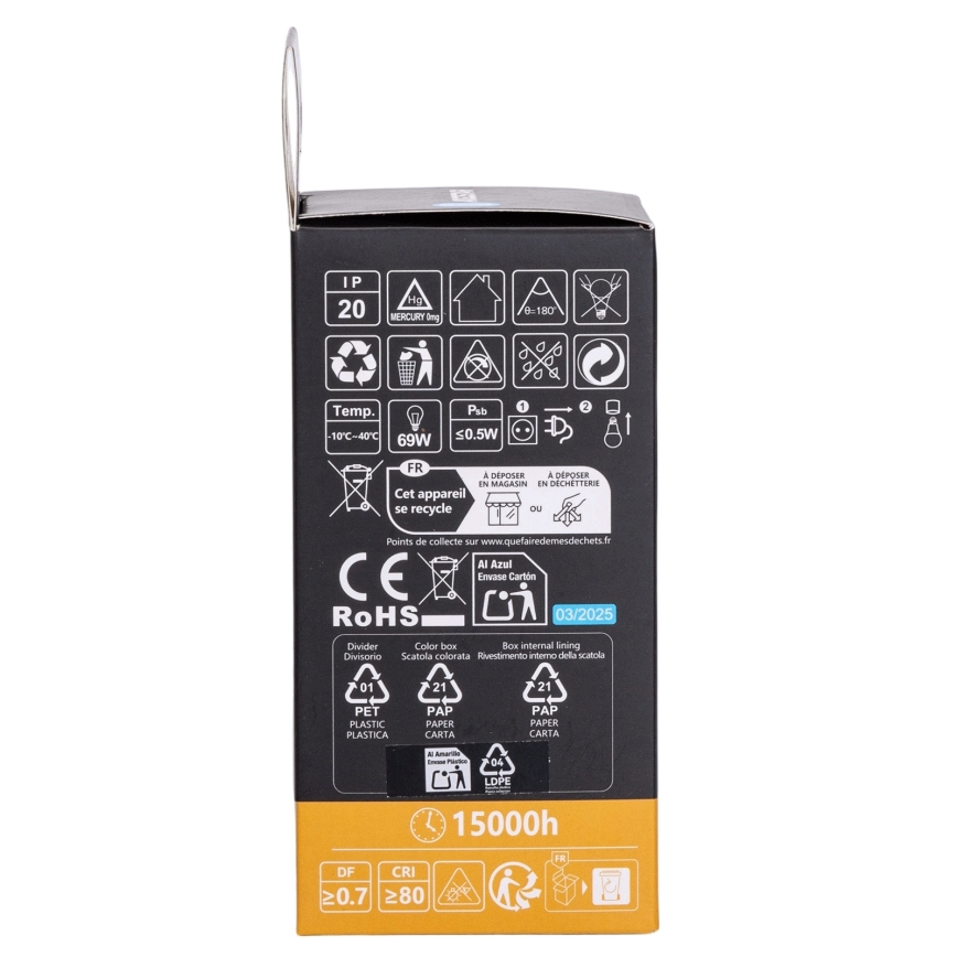 Aigostar - LED RGBW zatemnjiva žarnica A60 E27/10W/230V 3000K + daljinski upravljalnik