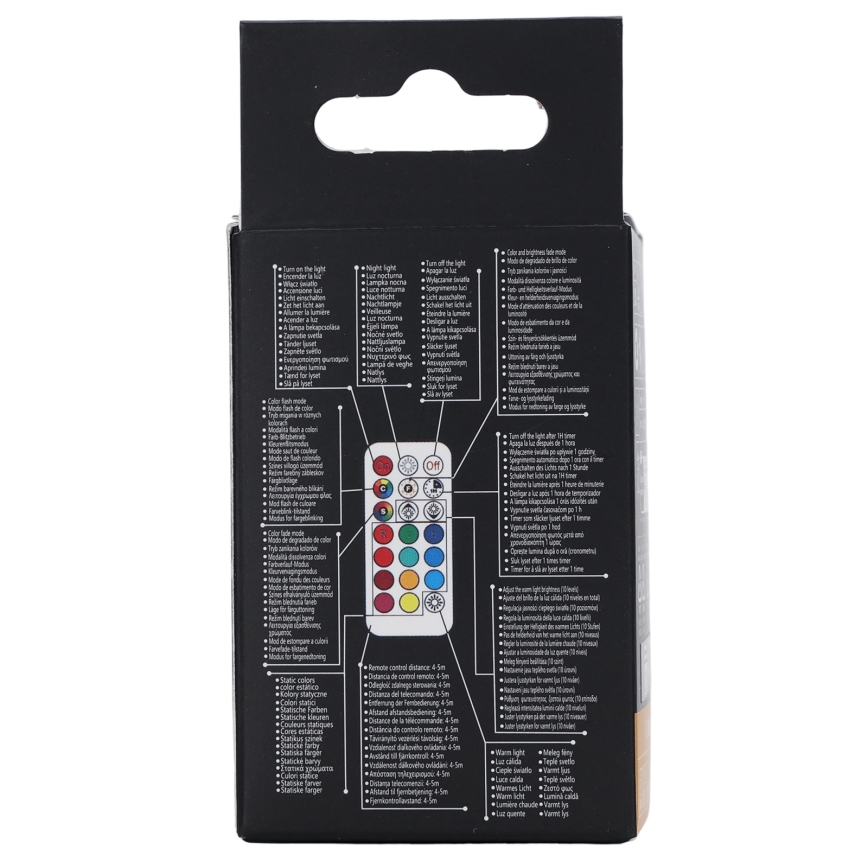 Aigostar - LED RGBW zatemnitvena žarnica GU10/4,8W/230V 3000K + daljinski upravljalnik