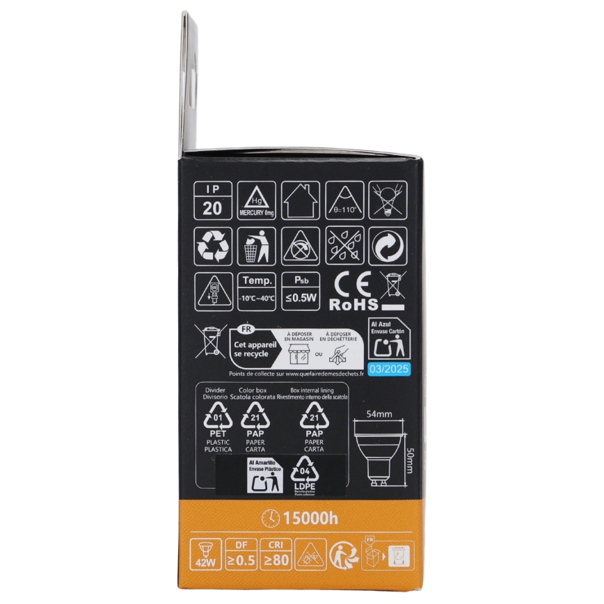 Aigostar - LED RGBW zatemnljiva žarnica GU10/6W/230V 3000K + daljinski upravljalnik