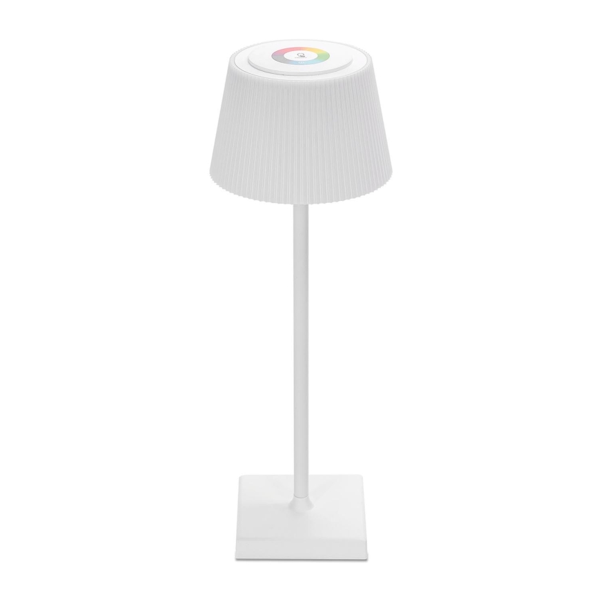 Aigostar - LED RGBW Zunanja zatemnitvena polnilna namizna svetilka LED/4W/5V 3600mAh bela IP54