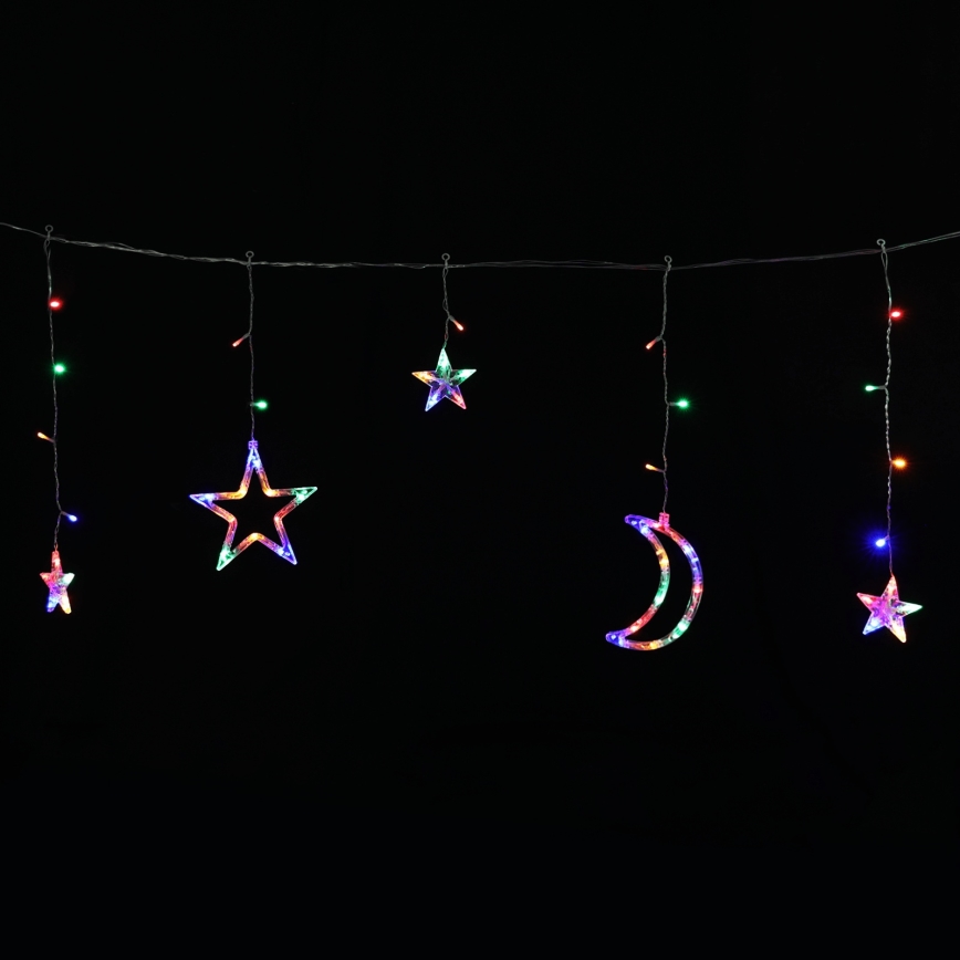 Aigostar - LED solarni niz 120xLED/8 funkcij 3x0,6 m 500 mAh IP65 večbarven