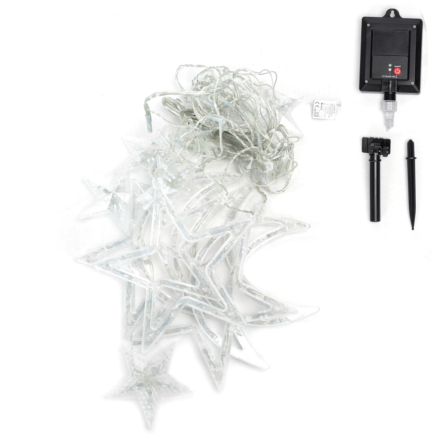 Aigostar - LED solarni niz 120xLED/8 funkcij 3x0,6 m 500 mAh IP65 večbarven