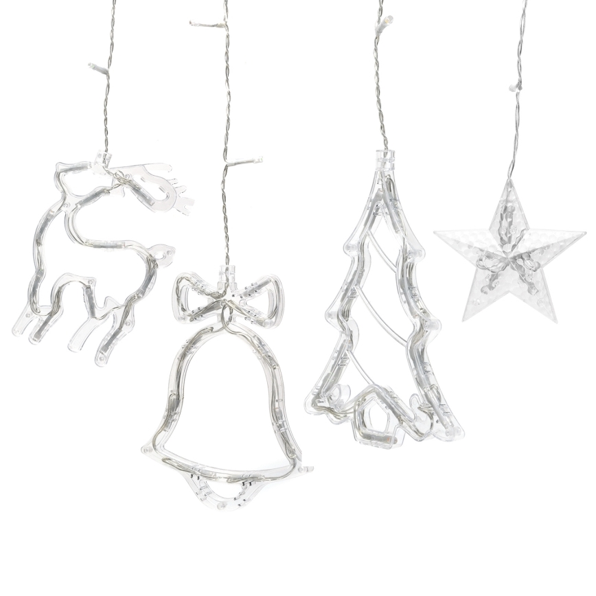 Aigostar - LED RGBY zunanji božični niz 120 LED/8 funkcij 3 x 0,6 m IP44 večbarven + daljinski upravljalnik