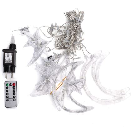 Aigostar - LED RGBY zunanji božični niz, 120 LED / 8 funkcij, 3x0,6 m, IP44, večbarven + daljinski upravljalnik