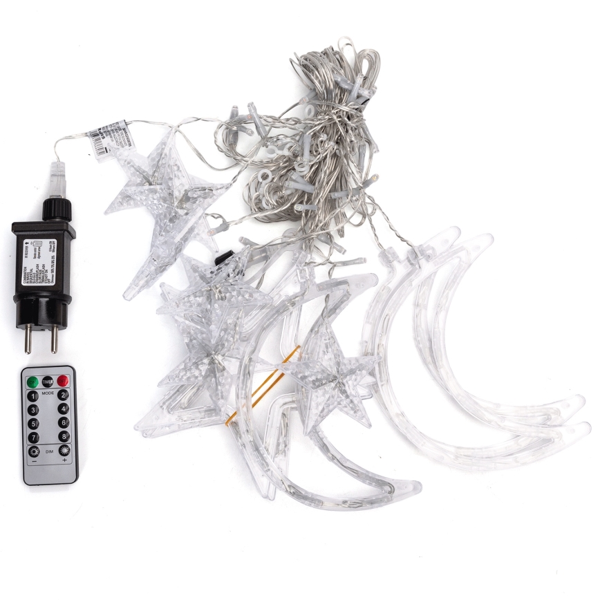 Aigostar - LED RGBY zunanji božični niz, 120 LED / 8 funkcij, 3x0,6 m, IP44, večbarven + daljinski upravljalnik