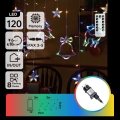 Aigostar - LED RGBY Zunanji božični niz 120xLED/8 funkcij 3x0,6m IP44 večbarven + daljinski upravljalnik