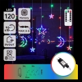 Aigostar - LED RGBY Zunanji božični niz 120xLED/8 funkcij 3x0,6m IP44 večbarven + z daljinskim upravljalnikom