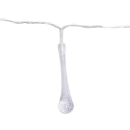 Aigostar - LED zunanji niz lučk 25xLED/8 načinov 3xAA 2,5m IP44 večbarvne kapljice