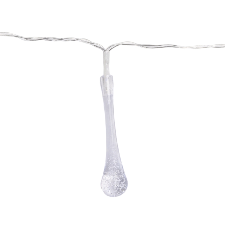 Aigostar - LED zunanji niz lučk 25xLED/8 načinov 3xAA 2,5m IP44 večbarvne kapljice