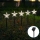 Aigostar - LED Solarna božična svetilka LED/0,054W/1,2V 1m IP65 800 mAh hladno bela