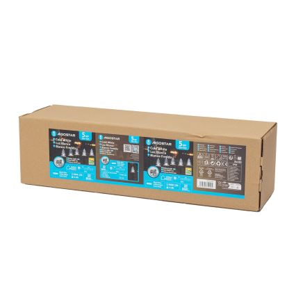 Aigostar - LED Solarna božična svetilka LED/0,054W/1,2V 1m IP65 hladno bela