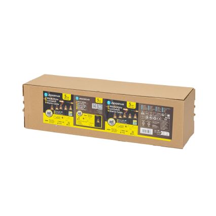 Aigostar - LED Solarna božična svetilka LED/0,054W/1,2V 1m IP65 topla bela