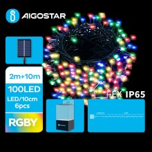 Aigostar - LED Solarna božična veriga 100xLED/8 funkcij 12m IP65 multicolor
