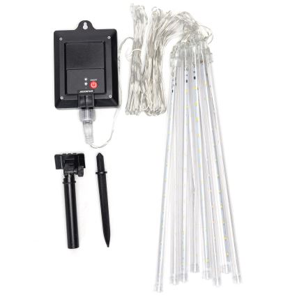 Aigostar - LED Solarna božična veriga 192xLED/8m IP65 1200 mAh topla bela