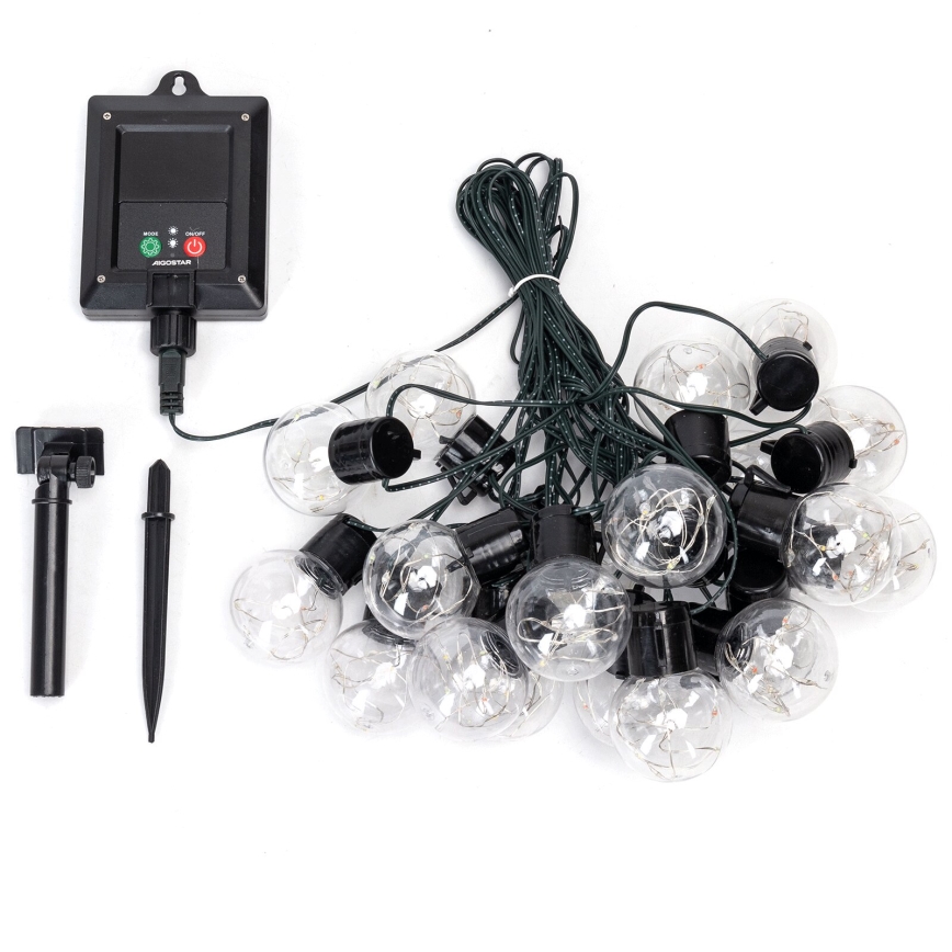 Aigostar - LED Solarna božična veriga 20xLED/8 funkcij 11,5m IP65 multicolor