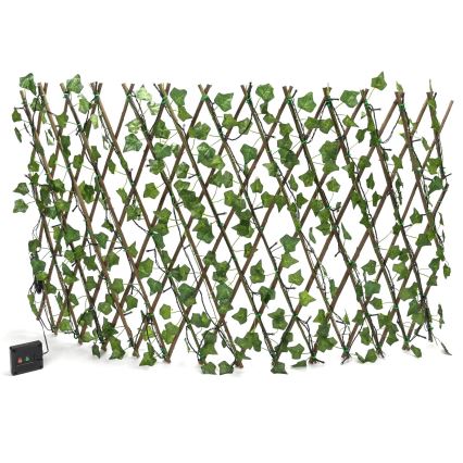 Aigostar - LED sončna dekoracija 102xLED/2x0,7m IP65 300 mAh topla bela ivy
