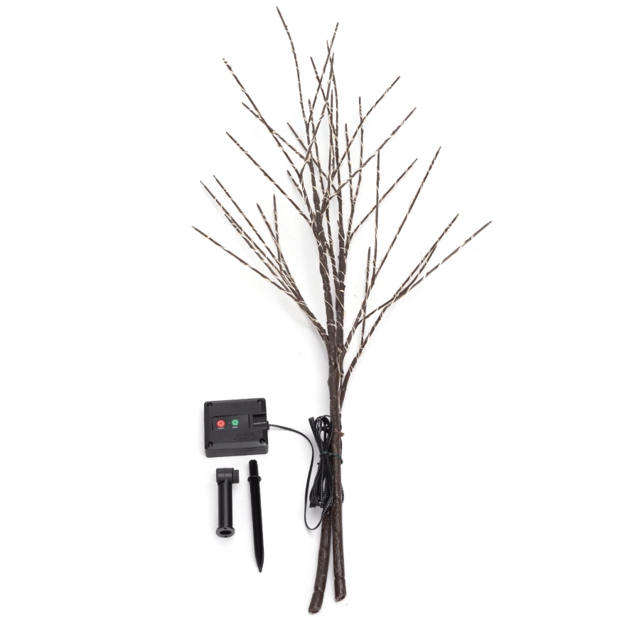 Aigostar - LED Solarna dekoracija 140xLED/3m IP65 topla bela trta