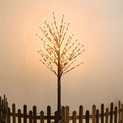 Aigostar - LED Solarna dekoracija 24xLED/2,6m IP65 topla bela drevo