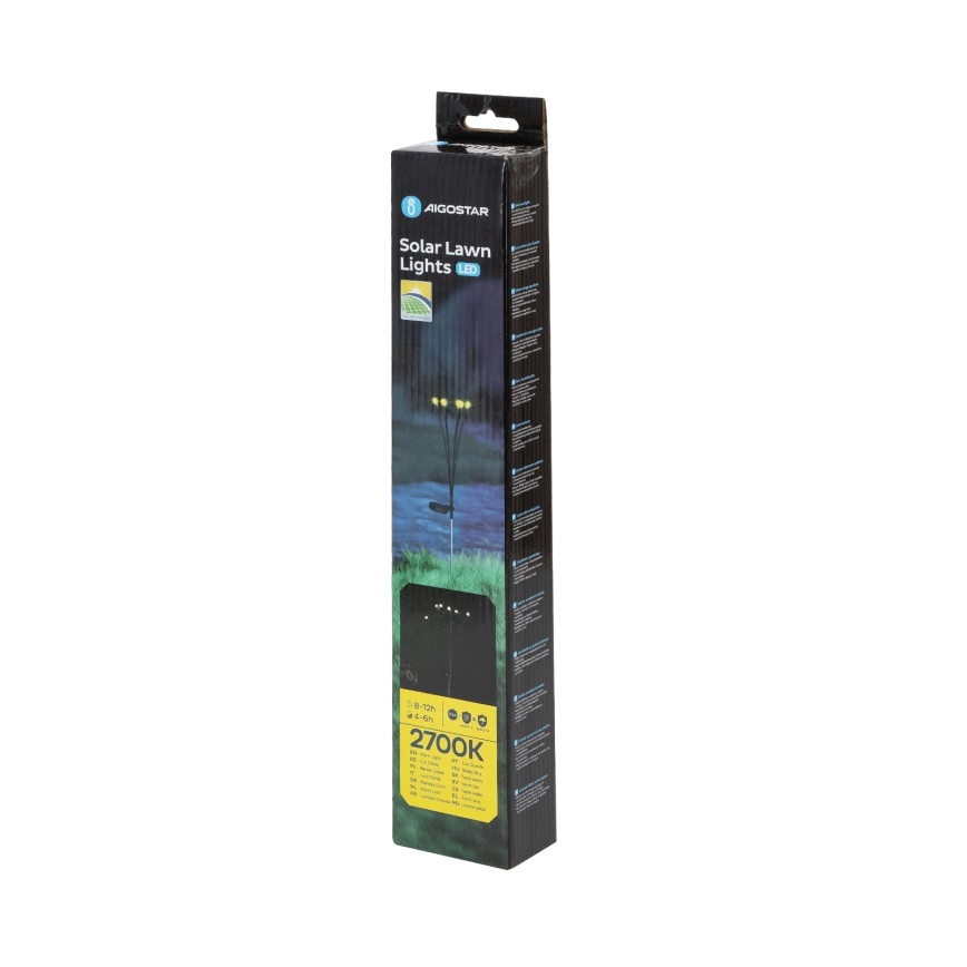 Aigostar - LED Solarna dekorativna svetilka LED/0,04W/1,2V 68,5cm 300 mAh 2700K IP44