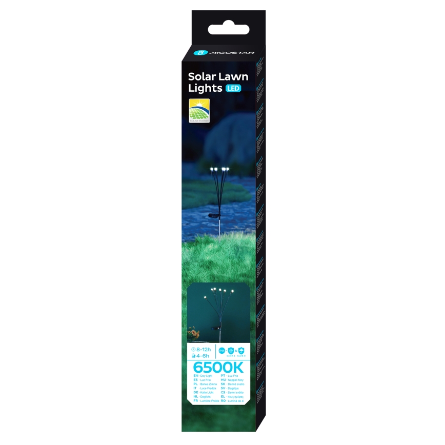Aigostar - LED Solarna dekorativna svetilka LED/0,04W/1,2V 68,5cm 6500K IP44 300 mAh