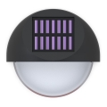 Aigostar - LED Solarna stenska svetilka LED/1W/1,2V črna 200 mAh 2700K IP44