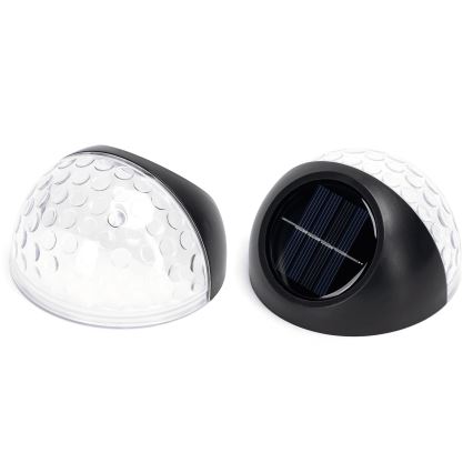 Aigostar - LED Solarna stenska svetilka LED/2W/1,2V črna 300 mAh 2700K IP44