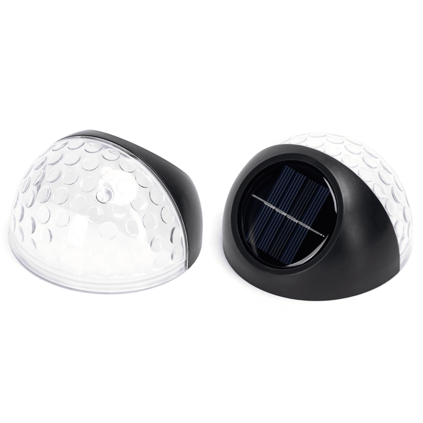 Aigostar - LED Solarna stenska svetilka LED/2W/1,2V črna 300 mAh 2700K IP44
