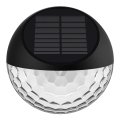 Aigostar - LED Solarna stenska svetilka LED/2W/1,2V črna 300 mAh 2700K IP44