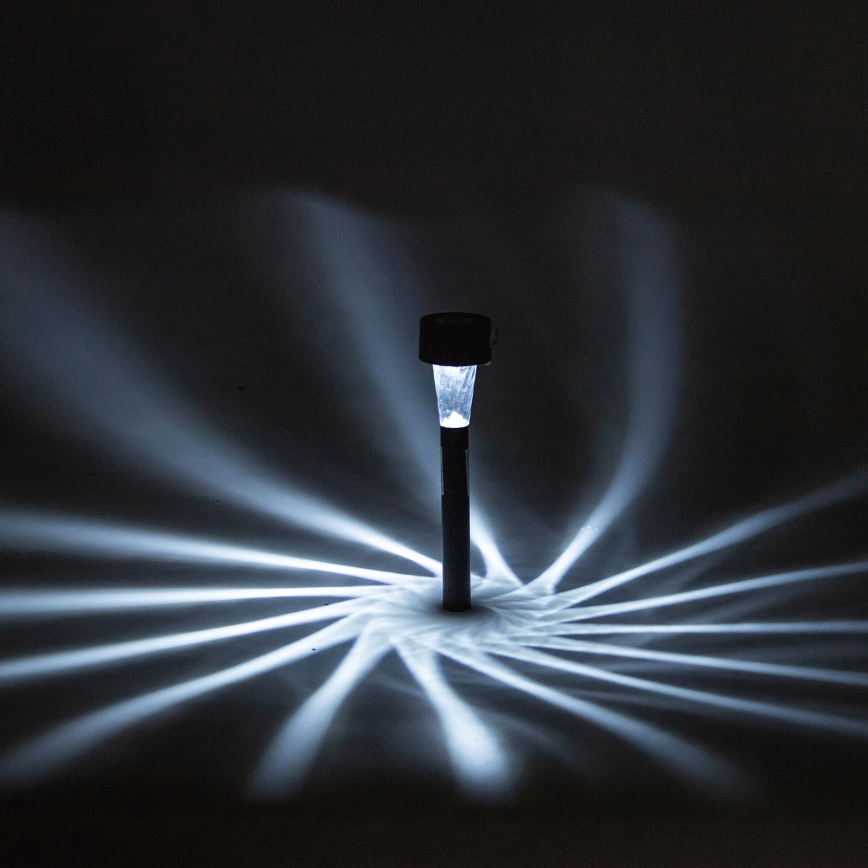 Aigostar - LED solarna svetilka 2 V, IP44, 40 mAh, črna