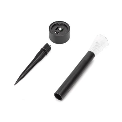 Aigostar - LED solarna svetilka 2 V, IP44, 40 mAh, črna