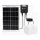 Aigostar - LED solarna svetilka 2xLED/35W/12V 6000 mAh 6500K IP65, premer 16,8 cm + daljinski upravljalnik