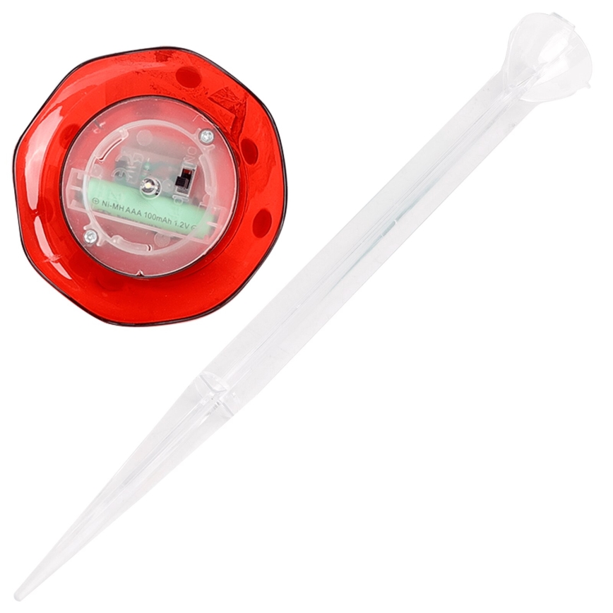 Aigostar - LED Solarna svetilka LED/0,006W/1,2V 100 mAh 2700K IP44 rdeča