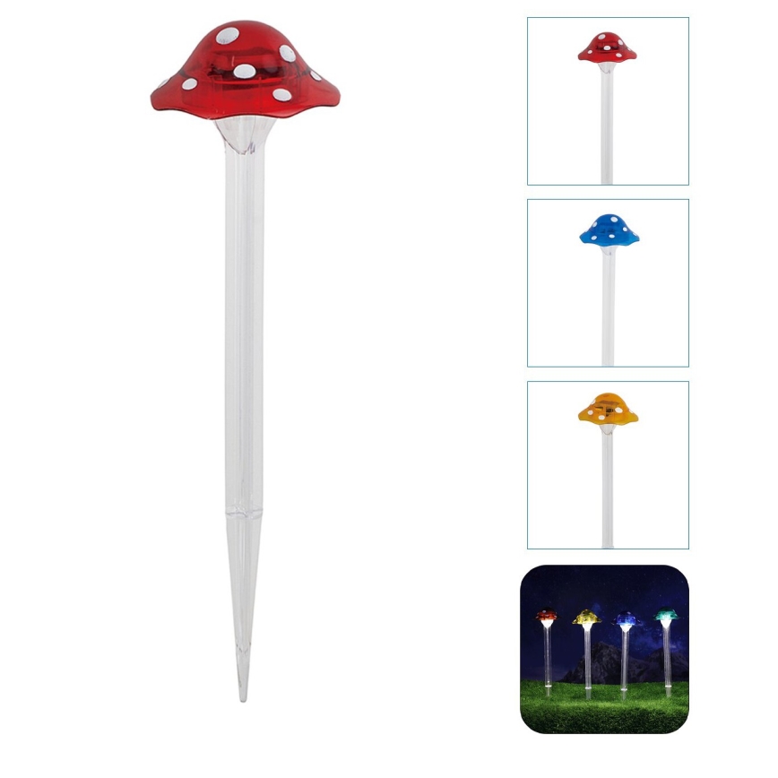 Aigostar - LED Solarna svetilka LED/0,006W/1,2V 100 mAh 2700K IP44 rdeča
