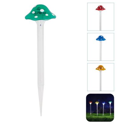 Aigostar - LED Solarna svetilka LED/0,006W/1,2V 100 mAh 2700K IP44 zelena