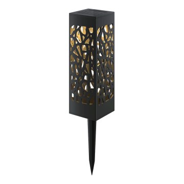 Aigostar - LED solarna svetilka LED/0,006W/1,2V 100 mAh 28,5 cm črna 3000K IP44