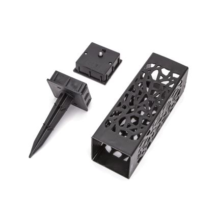 Aigostar - LED solarna svetilka LED/0,006W/1,2V 100 mAh 28,5 cm črna 3000K IP44