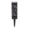 Aigostar - LED Solarna svetilka LED/0,006W/1,2V 28,5cm črna 100 mAh 6500K  IP44