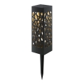 Aigostar - LED Solarna svetilka LED/0,006W/1,2V 28,5cm črna 2700K IP44 100 mAh