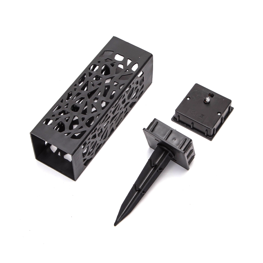 Aigostar - LED Solarna svetilka LED/0,006W/1,2V 28,5cm črna 100 mAh 6500K  IP44