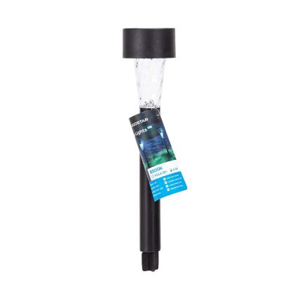 Aigostar - LED Solarna svetilka LED/0,006W/1,2V 40 mAh 29,5 cm črna 6500K IP44