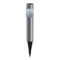 Aigostar - LED Solarna svetilka LED/0,006W/1,2V 31,5 cm 100 mAh mat krom 6500K IP44
