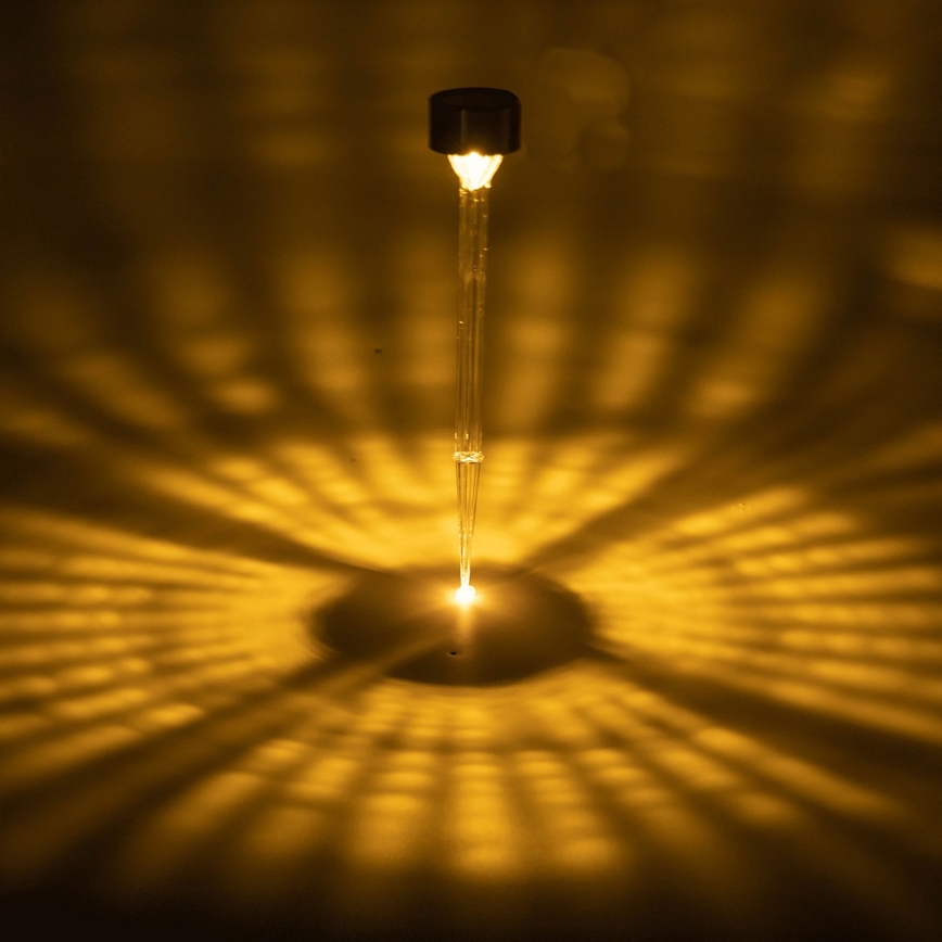 Aigostar - LED Solarna svetilka LED/0,006W/1,2V 32cm mat krom 200 mAh 2700K IP44