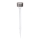 Aigostar - LED Solarna svetilka LED/0,006W/1,2V 32cm mat krom 200 mAh 2700K IP44
