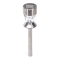 Aigostar - LED Solarna svetilka LED/0,006W/1,2V 35,5cm mat krom 100 mAh 3000K IP44