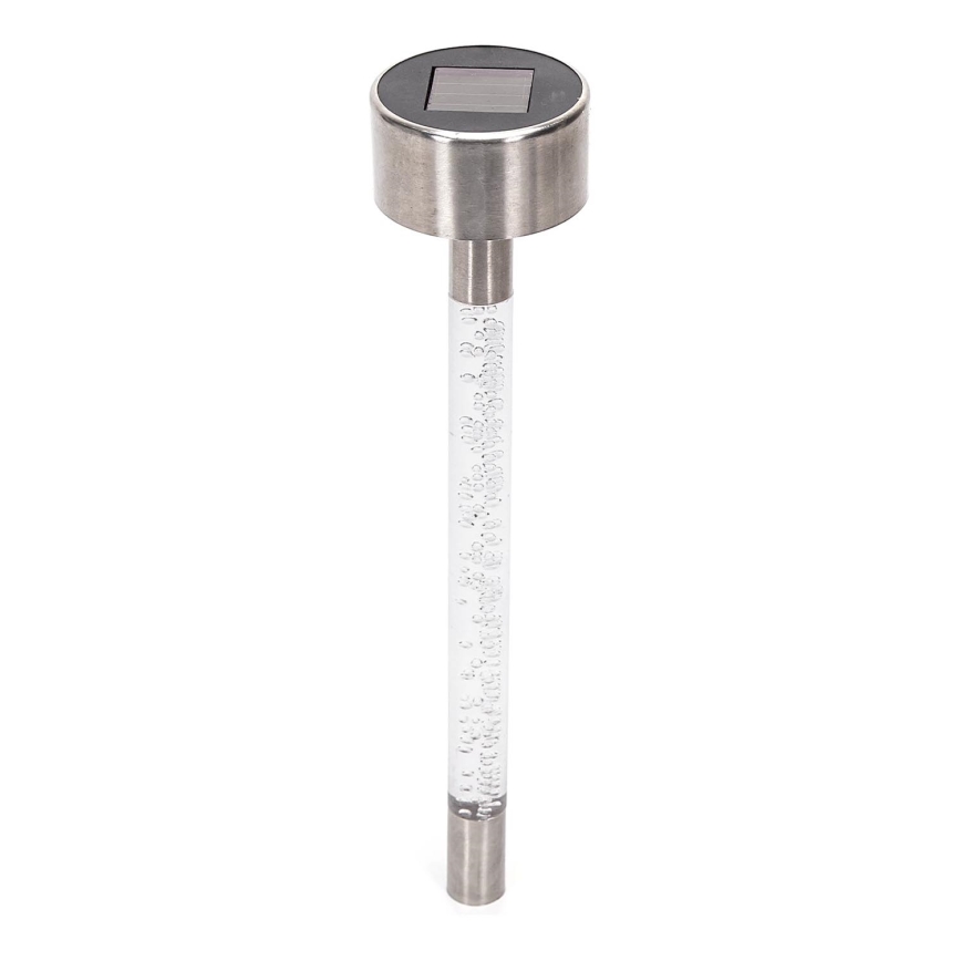 Aigostar - LED Solarna svetilka LED/0,006W/1,2V 36,7cm mat krom 6500K IP44