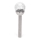 Aigostar - LED Solarna svetilka LED/0,006W/1,2V 37,8cm mat krom 6500K IP44 100 mAh